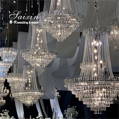 SX-CH237 ホットセール 安いK9 クリスタルチェンデリア 結婚式の道具 イベント装飾